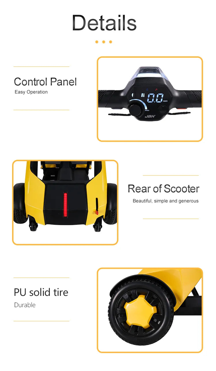SmartRide MaxiFold: App-Controlled Electric Mobility Scooter
