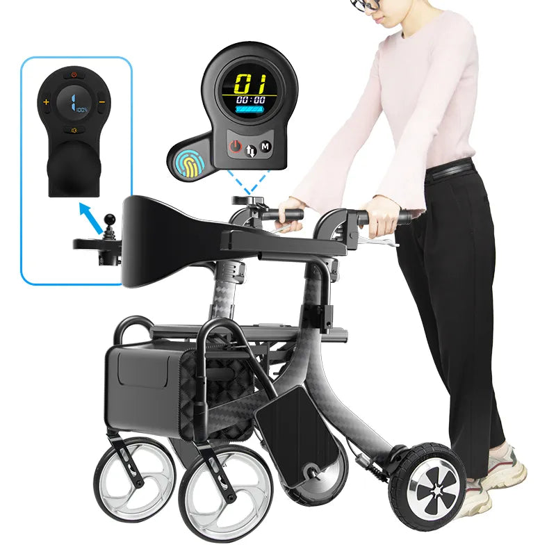 CarbonRide: Multifunctional Electric Walker Rollator