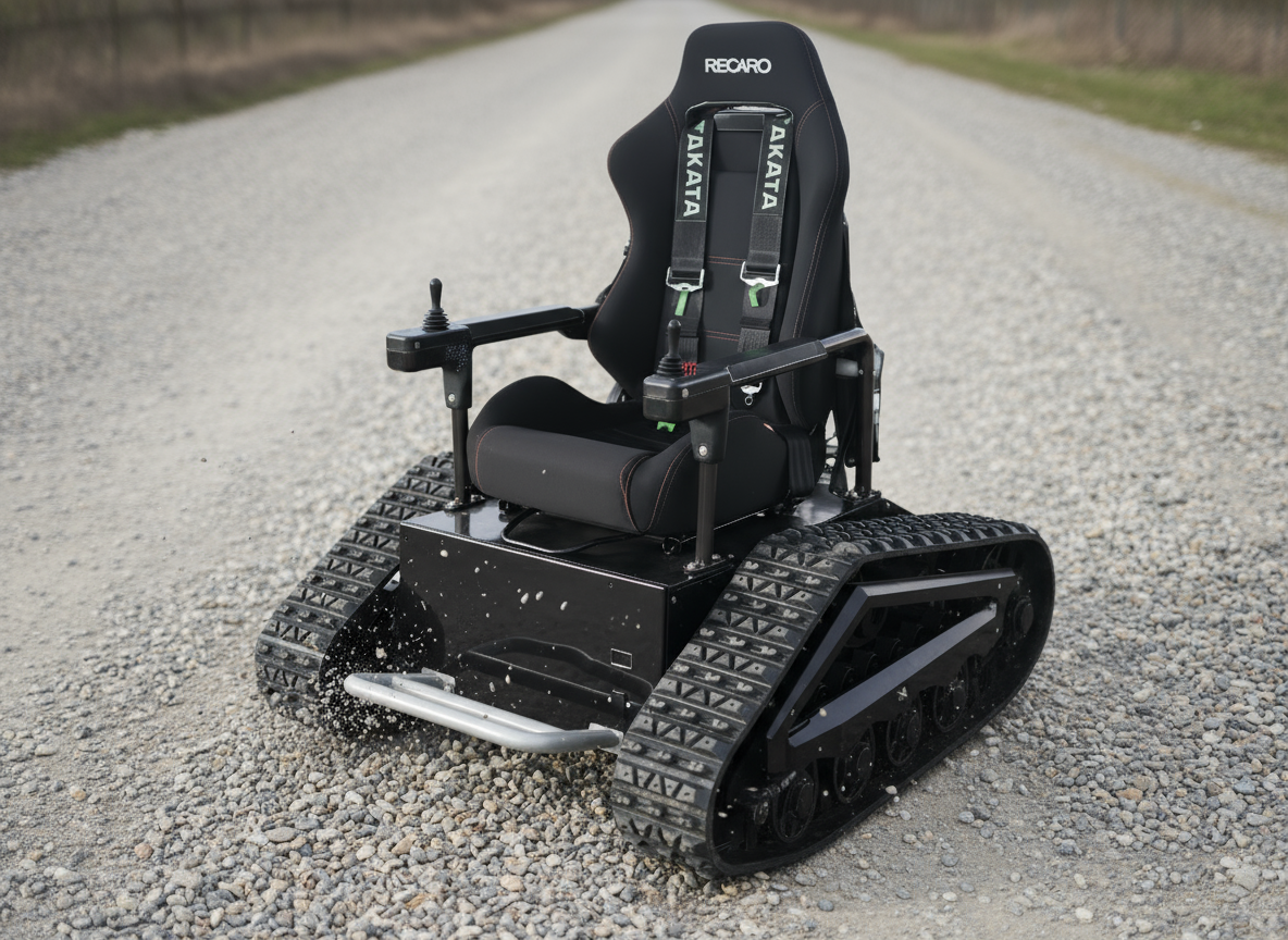 RubberRover: All-Terrain Adventure Tank Chair