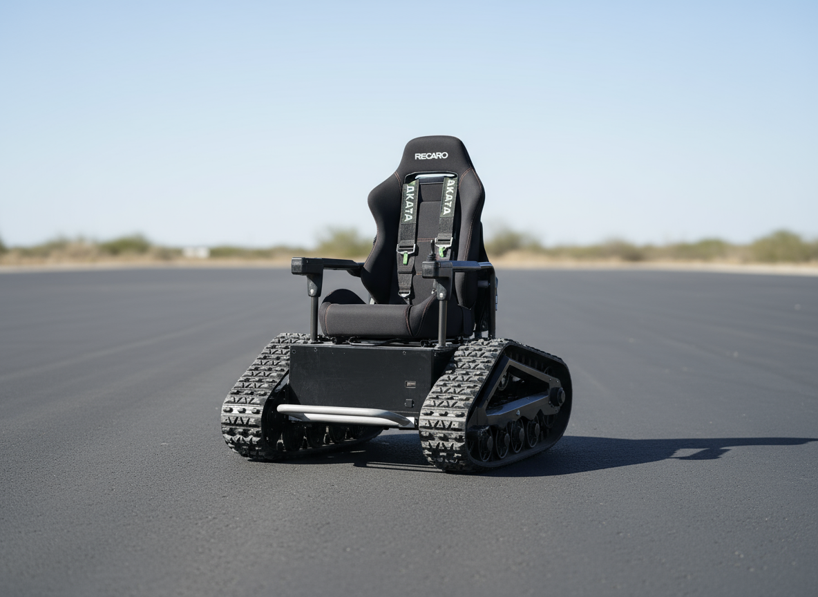 RubberRover: All-Terrain Adventure Tank Chair