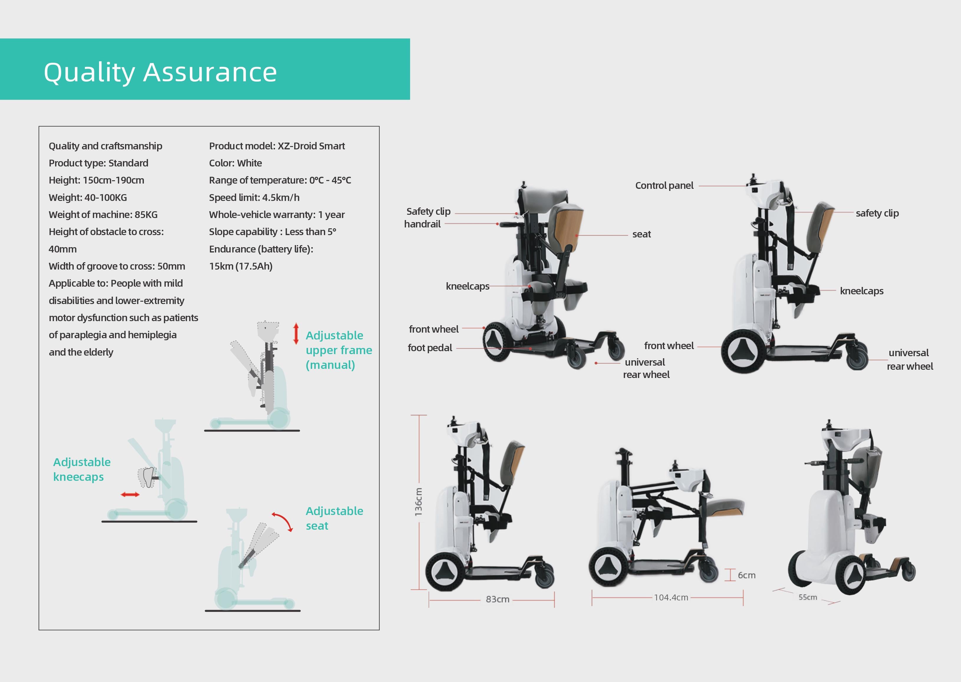 FreedomRise: Electric Standing Wheelchair
