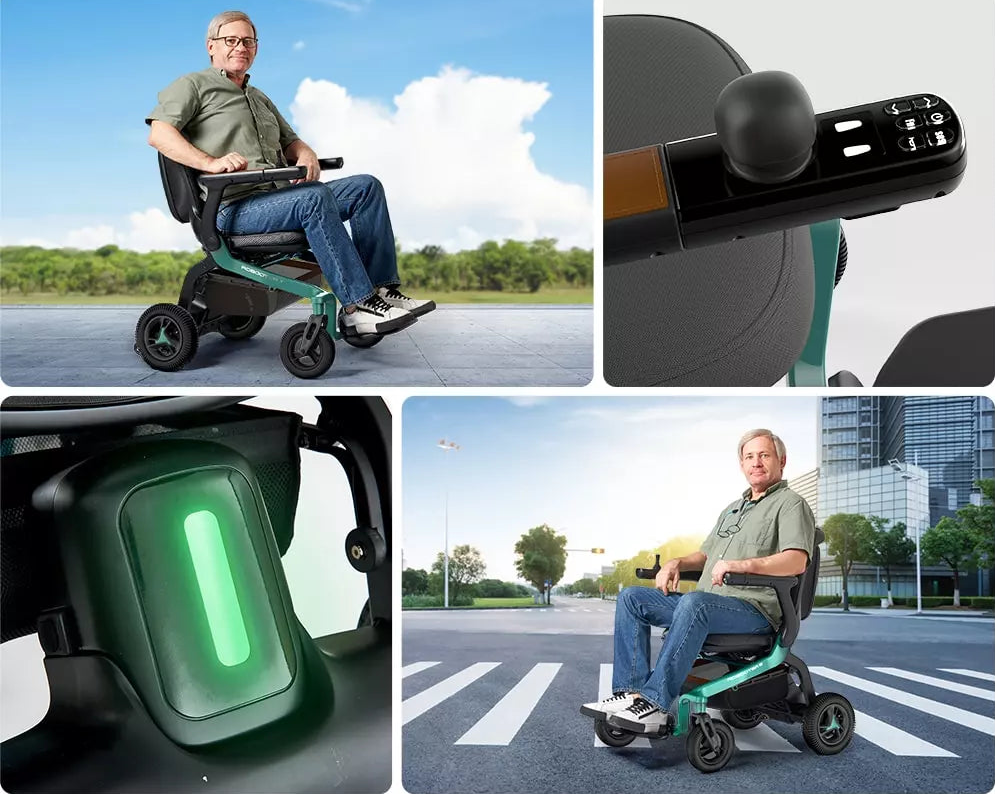 ElegantFold Foldable Indoor Electric Wheelchair | Airline Approved