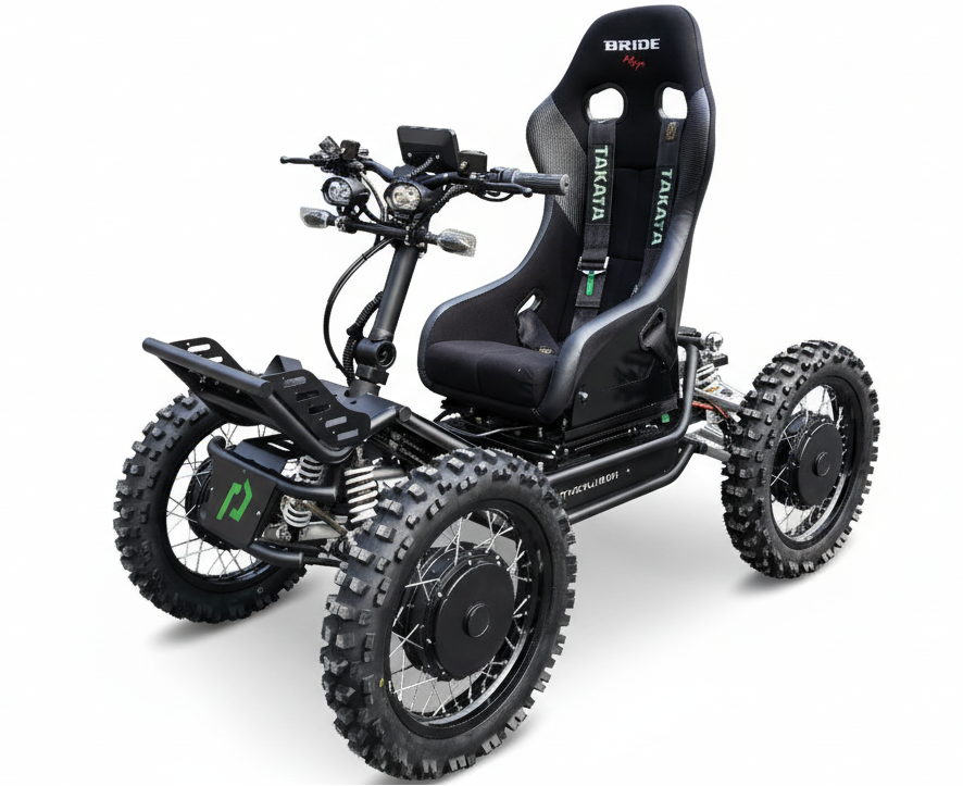 PathCruiserX 8000W All-Terrain Wheelchair ATV - Front Steering