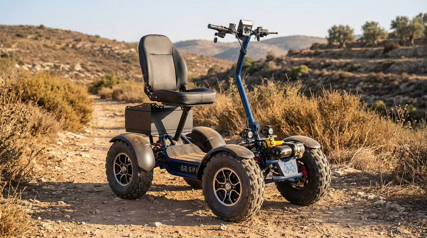 All-Terrain 4WD E-Scooter Foldable ATV 6000W